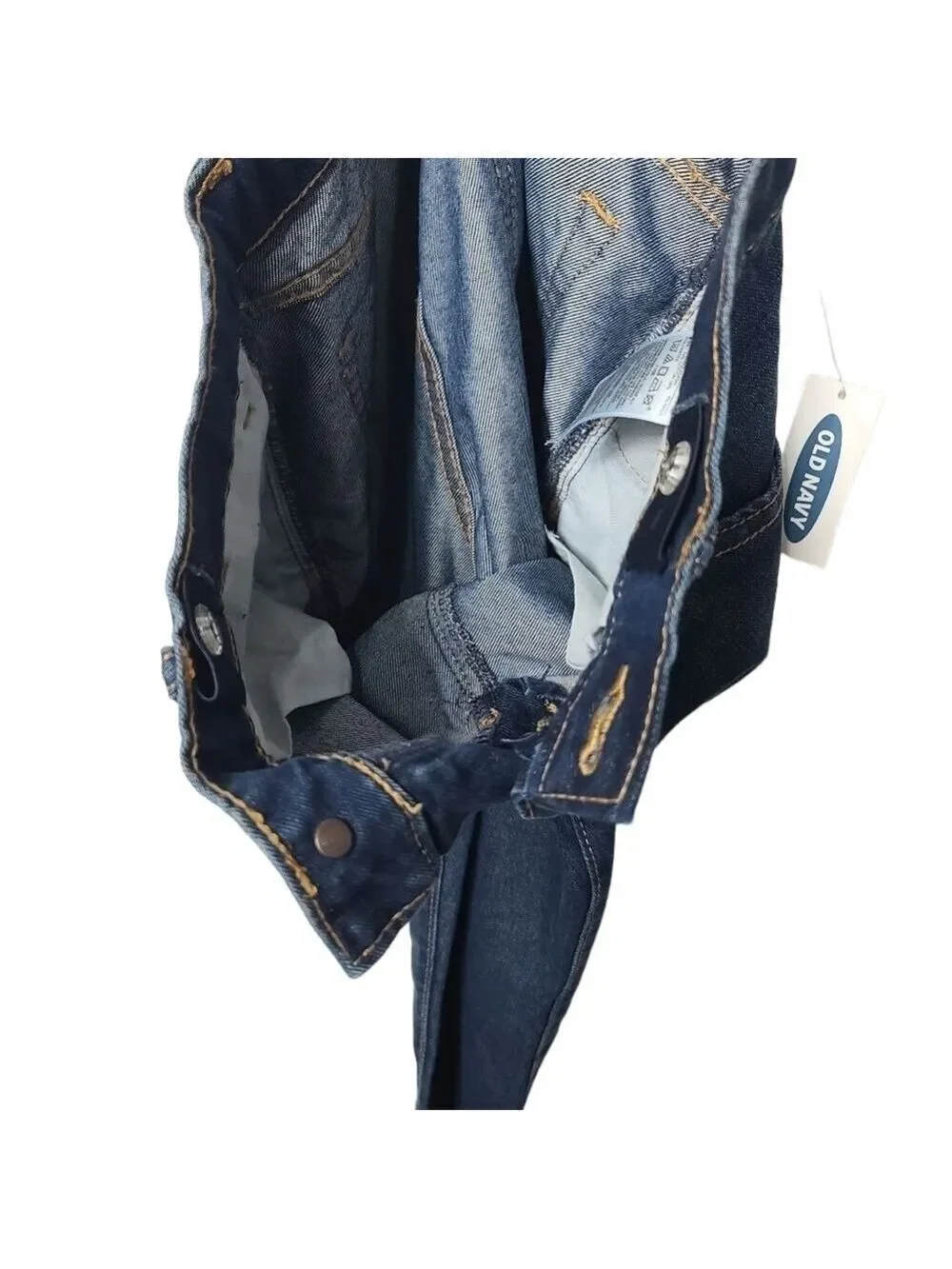 NWT Old Navy Skinny Blue Med Wash Adjustable Waist Jeans 14